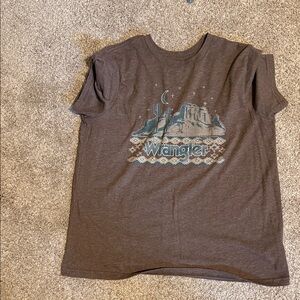 Wrangler Womens Brown Graphic T-Shirt